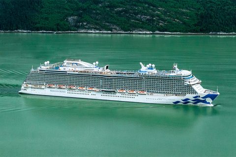 Princess ship in Alaska