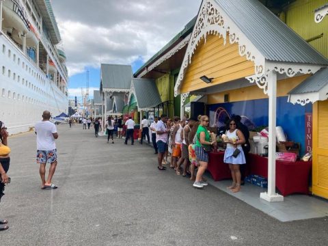 Royal Caribbean ship in Trinidad