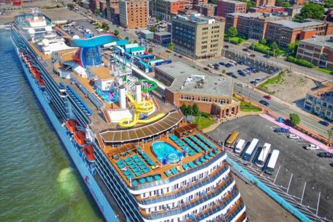 Carnival ship in Saint John
