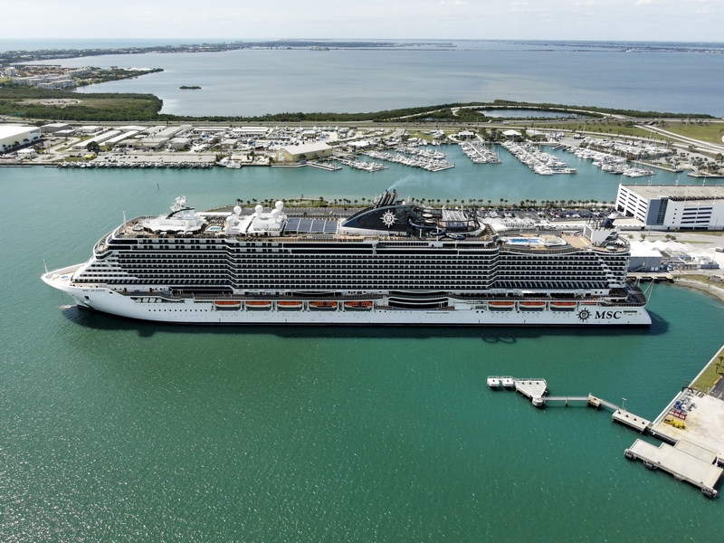 MSC Seaside at Port Canaveral