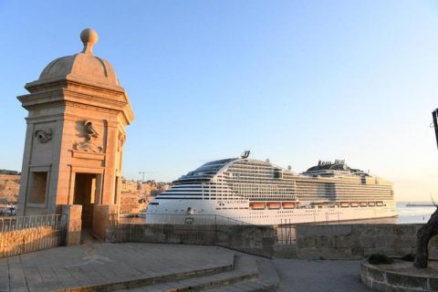 MSC World Europa in Valletta