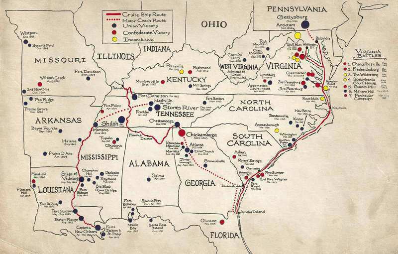Civil War Battlefield Map