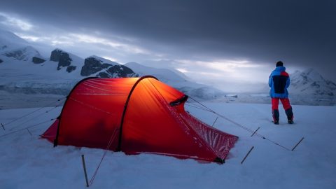 Camping in Antarctica