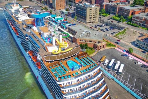 Carnival ship in Saint John