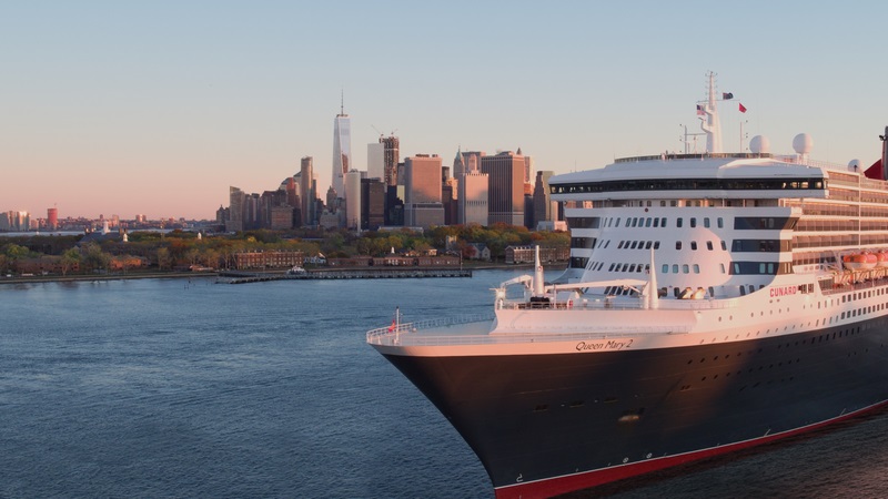 Cunard's Queen Mary 2 in NYC