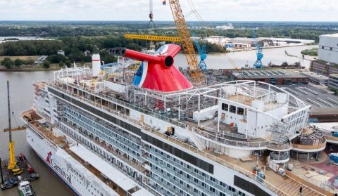 Carnival Jubilee Funnel Installation