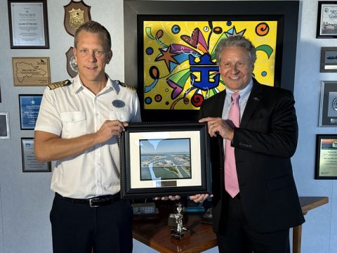 Capt John Murray (R) and Capt. Tobias Oster (L)