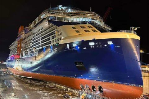 Celebrity Edge in Drydock