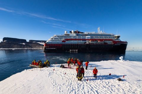 Snowhill Island in Antarctica