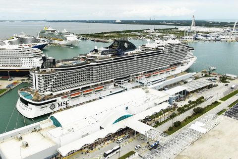 MSC Seashore in Port Canaveral