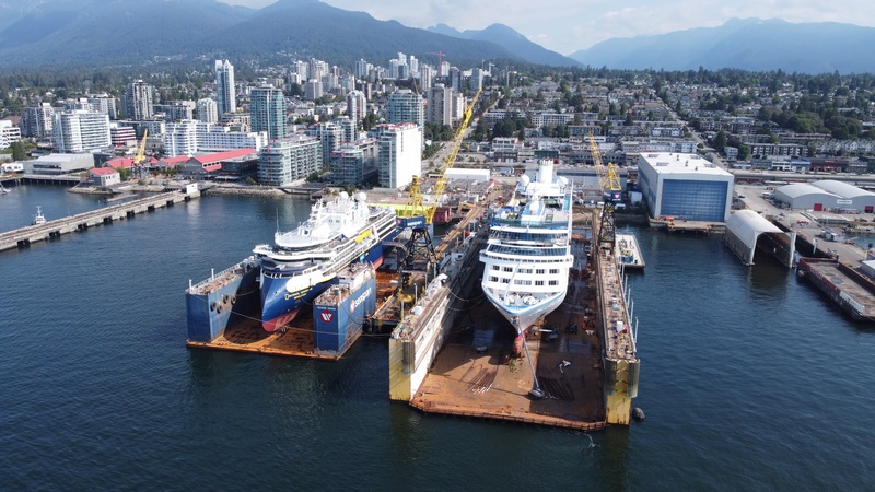 Ships Drydocking at Seaspan