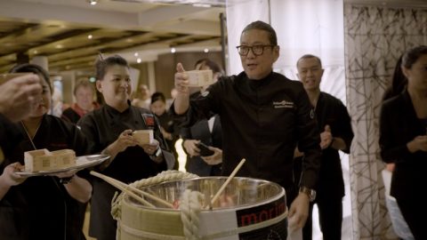 Chef Morimoto at Morimoto By Sea Opening