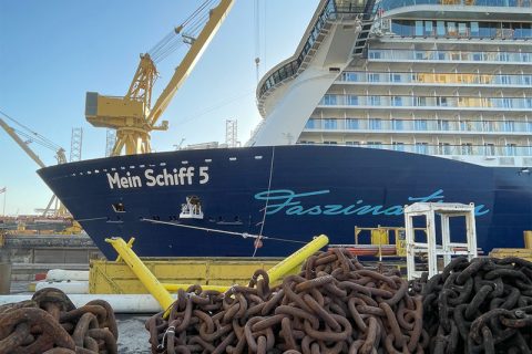 Mein Schiff 5 in Drydock