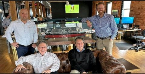 AMA Capital Partners’ managing directors (from left) Chris Weyers, Peter Shaerf, Paul Leand and Kevin O’Hara are targeting the maritime tech space with a new joint venture with Skysail Advisor