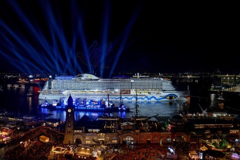 AIDA Ship in Hamburg
