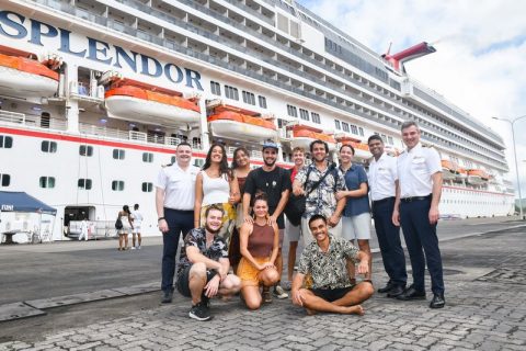 Captain HD and GSM join group of AU NZ citizens rescued by Carnival Splendor today