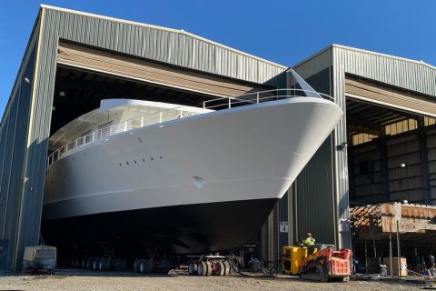 American Cruise Line ship under construction