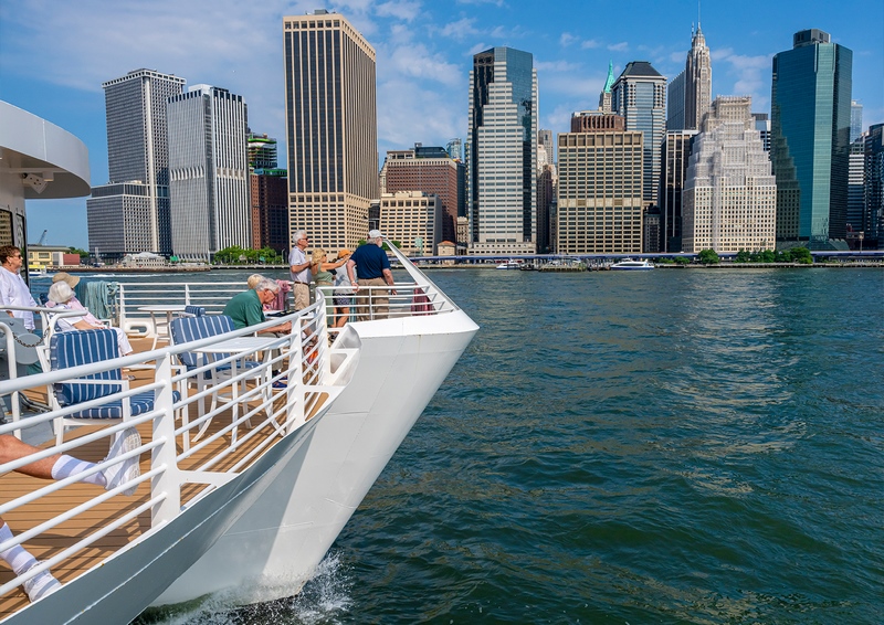 American Eagle sailing on the Hudson River.