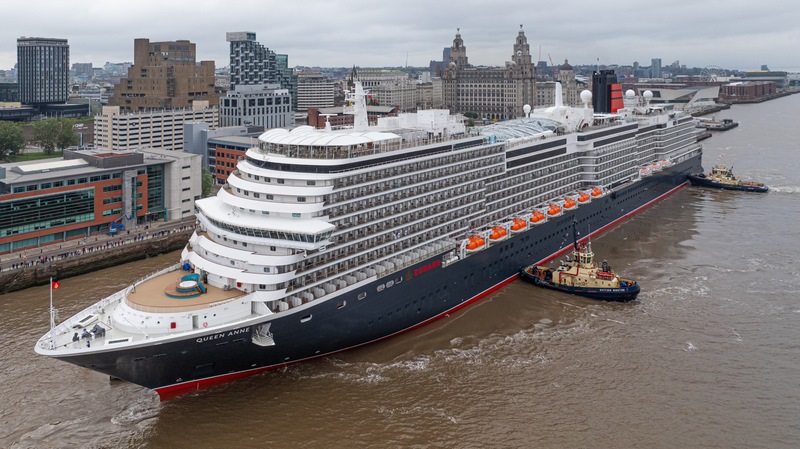 Queen Anne arriving in Liverpool