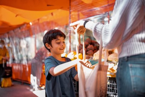 Street market.