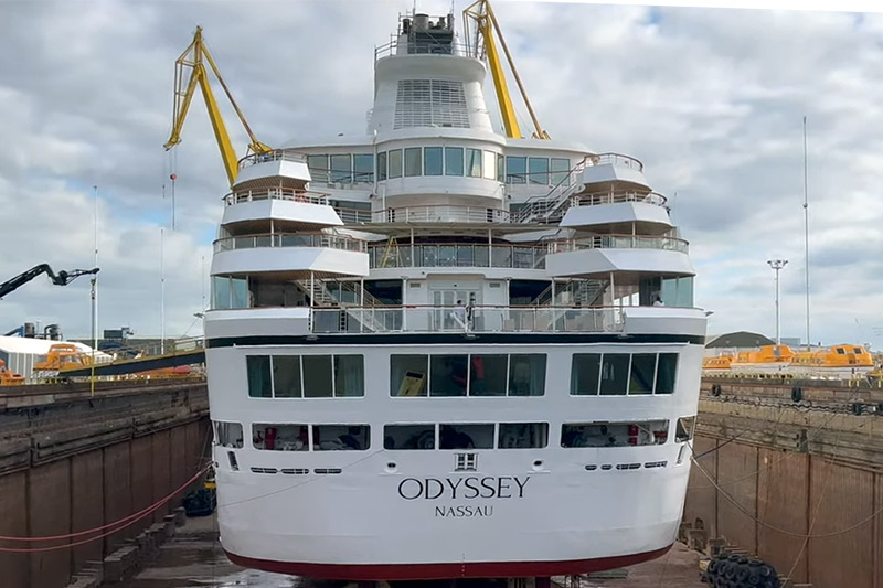 Odyssey in drydock