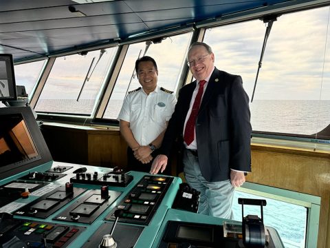 Captain Rommel Pineda and Dr Stephen Payne