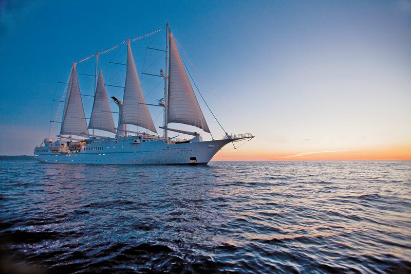 Wind Star at Sea