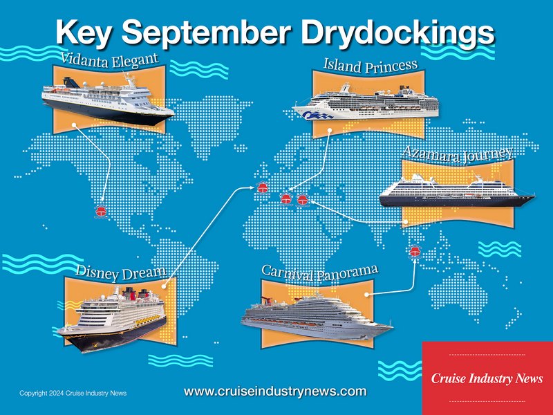 Key Cruise Ship Drydocks in September – Cruise Business Information