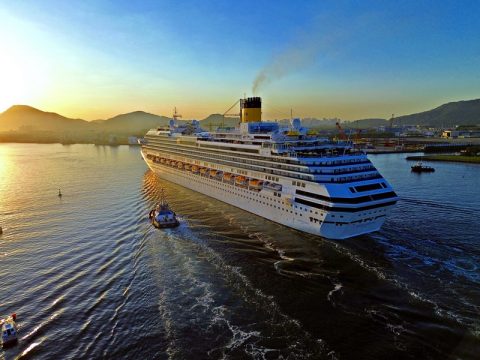 Costa Ship in Santos