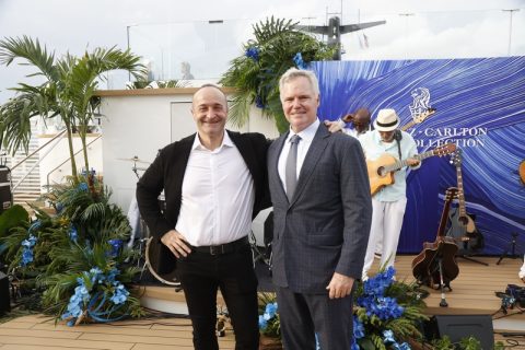 From left: Ernesto Fara and Jim Murren