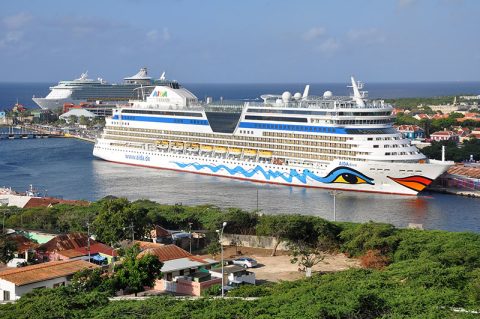 AIDA ship in Curacao