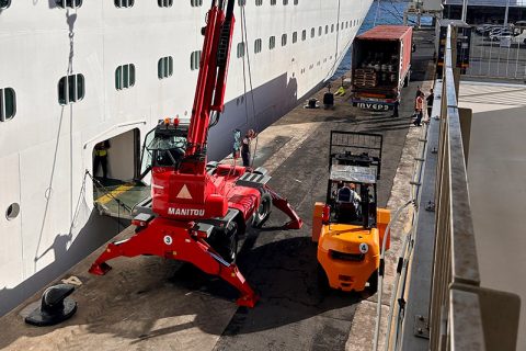 Loading supplies in Funchal