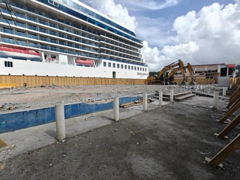 Customs building demolition