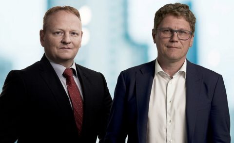 Frank G. Olsen, CEO of VesselMan and Henrik Hyldahn, Group CEO of Marcura