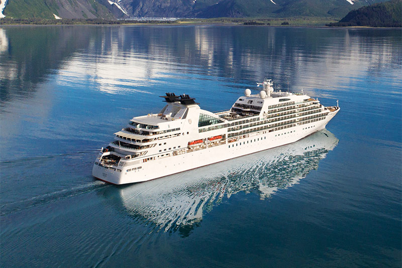 Seabourn Ship in Alaska