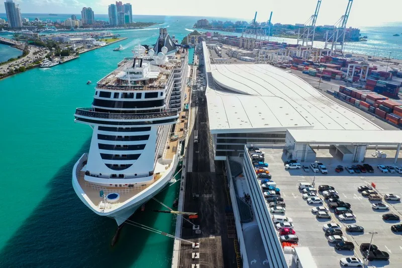 MSC Seascape at the new terminal