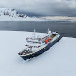 Lindblad ship in the ice