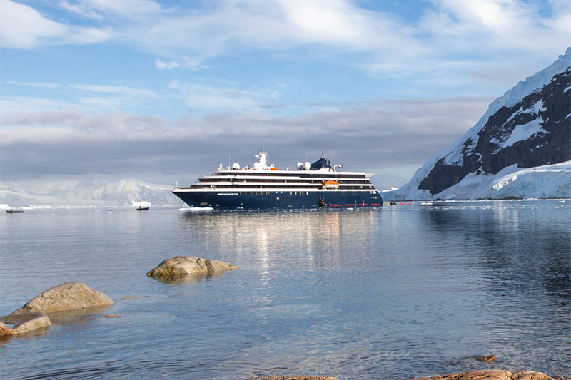 Atlas ship in Antarctica