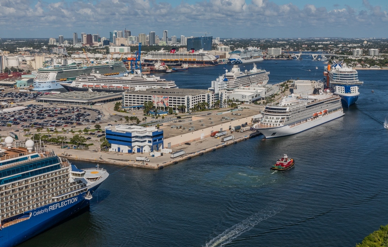 Cruise Ships in Port Everglades