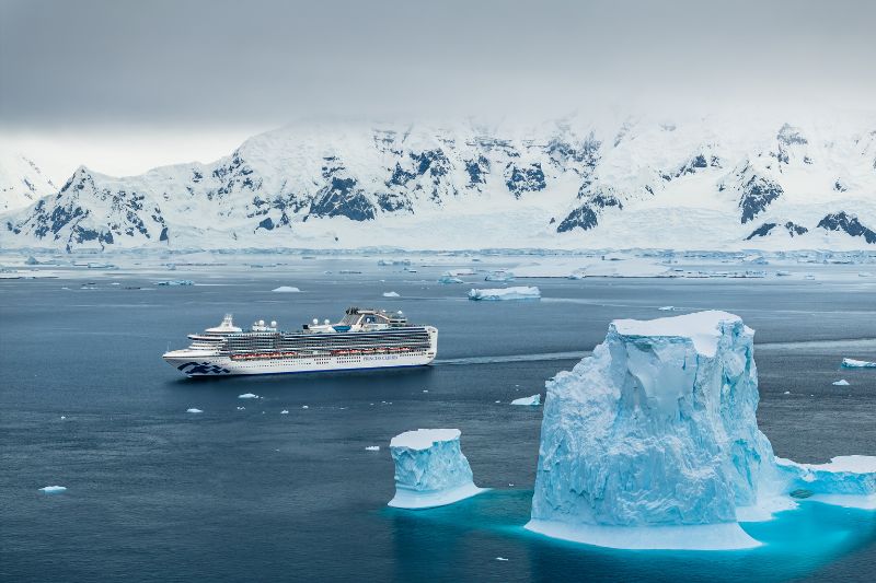 Princess ship in Antarctica