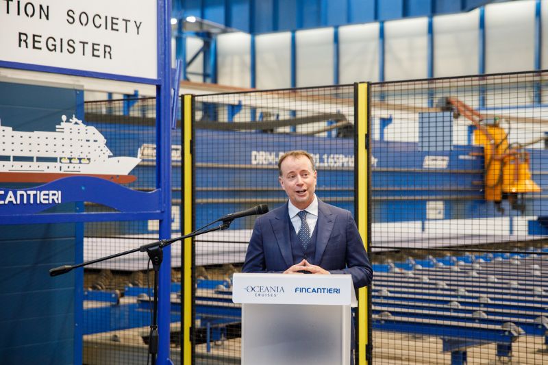 steel cutting ceremony oceania sonata