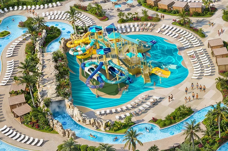rendering dinamico delle piastrelle del fiume Great Stirrup Cay