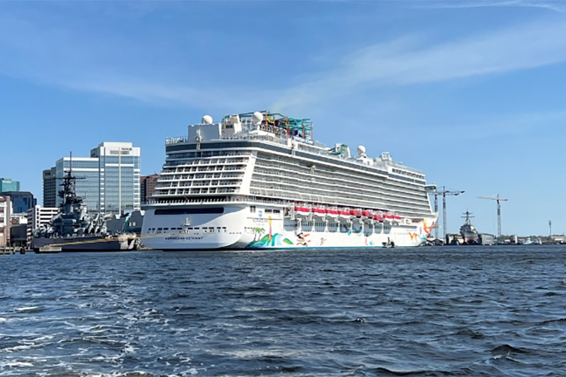 NCL ship in Norfolk