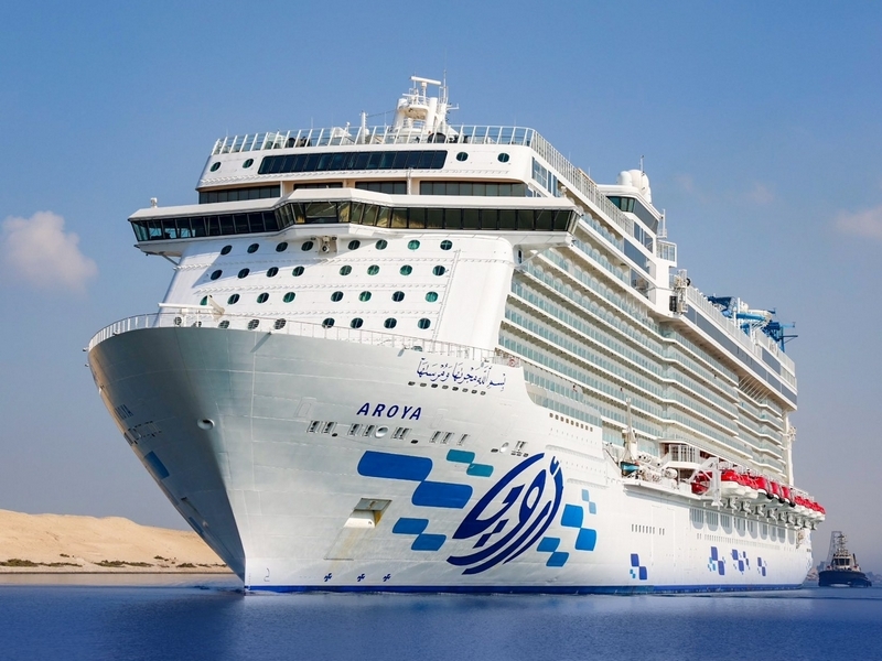 Aroya Transits Suez Canal On Way Back To Red Sea Cruise Industry News Aroya Transits Suez Canal On Way Back To Red Sea Cruise Industry News