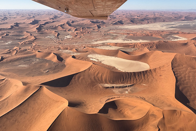 namibian desert aerial