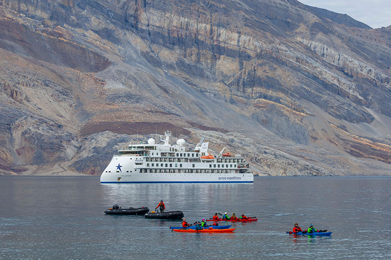 aurora ship gateau point greenland adrian wlodarczyk