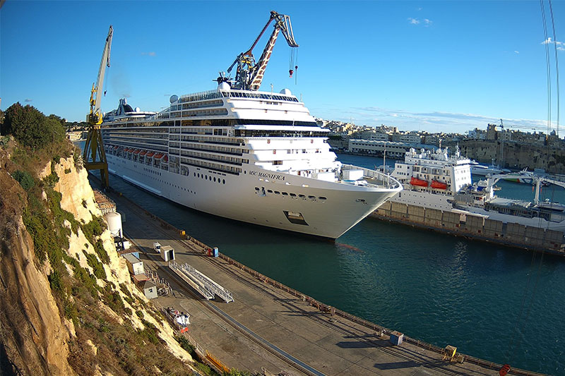 MSC Magnifica Refurbishment Begins in Malta Shipyard
