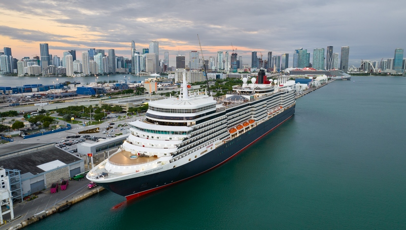Queen Elizabeth Arrives in Miami for Caribbean Program