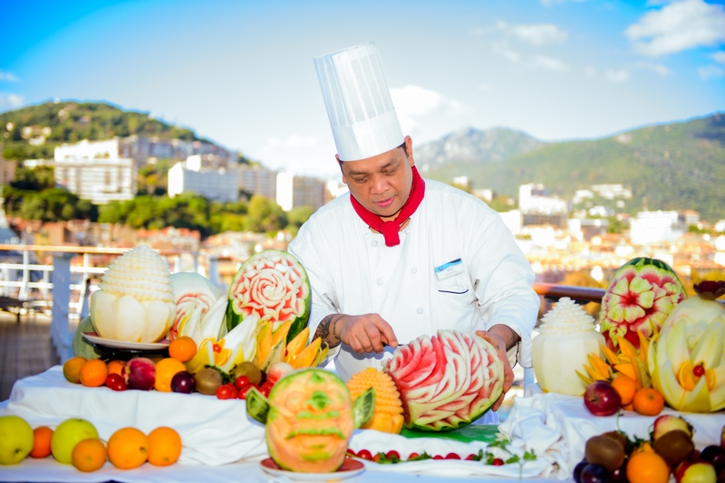 Marella Highlights Fruit Carving on Marella Explorer