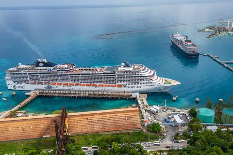 jamaica msc ship at port